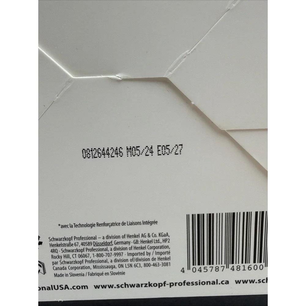 Schwarzkopf Professional Bond Enforcing Color Remover Kit 5 Applications x 1.05